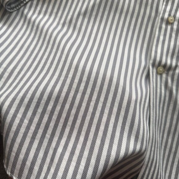 Tommy Bahama Button Down Dress Shirt Long Sleeve Striped Top Collared Men - Picture 3 of 16